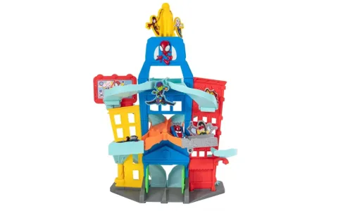 Prezentace hry: Jazwares Spidey a jeho Přátelé Kovový Městský Traťový Set