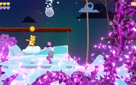 Přidej barvu a péči do videoher ve hře Care Bears: Rescue Mission