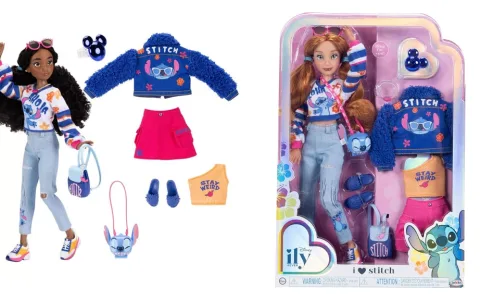 JAKKS Pacific Disney ily 4EVER módní panenky — Stitch, Jack a Sally