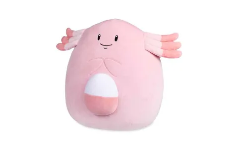 Pokémon Eevee a Chansey se mění na Squishmallow