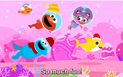 Postavy ze Sezamové ulice se ponoří do oceánu Baby Shark pro slavnostní melodii