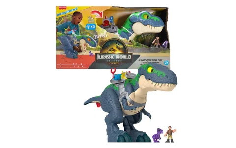 Mattel Fisher-Price Imaginext Jurský svět Znovuzrození Ultimate Action Chomp T. Rex