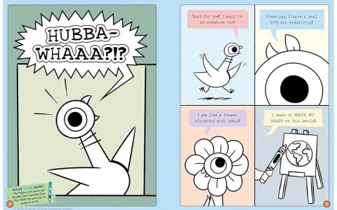Workshop Mo Willems a Crayola uvádějí: Zanech stopu! omalovánky