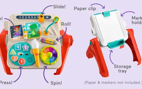 Fisher-Price Směj se a poznávej 4 v 1 herní stolek a kreslicí tabule