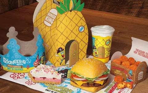 Nové menu SpongeBob v Burger Kingu je zábavné a svěží.