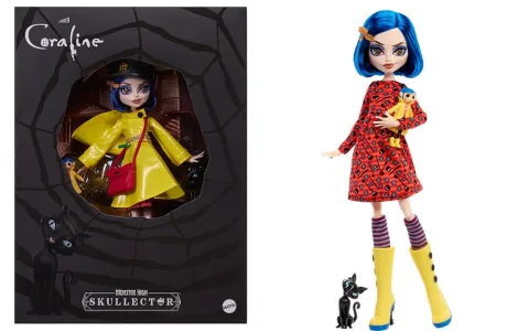 Monster High Coraline Skullector panenka je roztomilá jako knoflík.