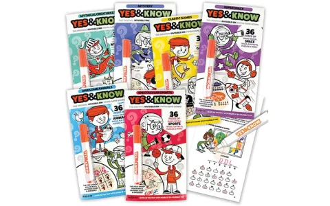 Neviditelné inkoustové pracovní sešity Tree Town Toys Yes & Know
