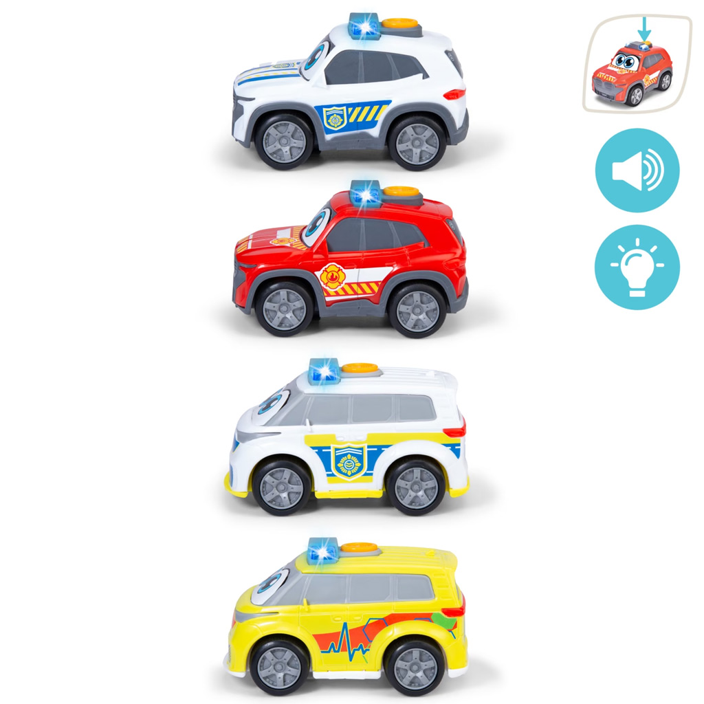 ABC Emergency Team autíčko s světlem a zvukem, různé, 1 ks - Dickie Toys obrázek 3