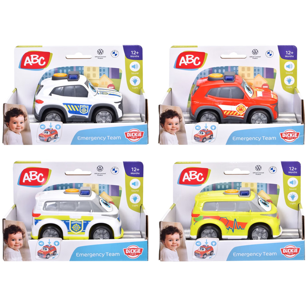 ABC Emergency Team autíčko s světlem a zvukem, různé, 1 ks - Dickie Toys obrázek 1