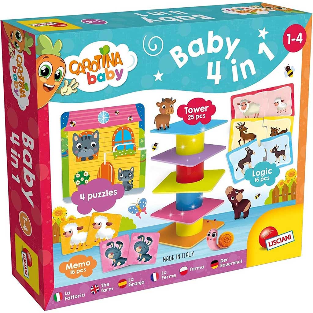Carotina Baby: 4 v 1 - vývojová hračka - Lisciani obrázek 1