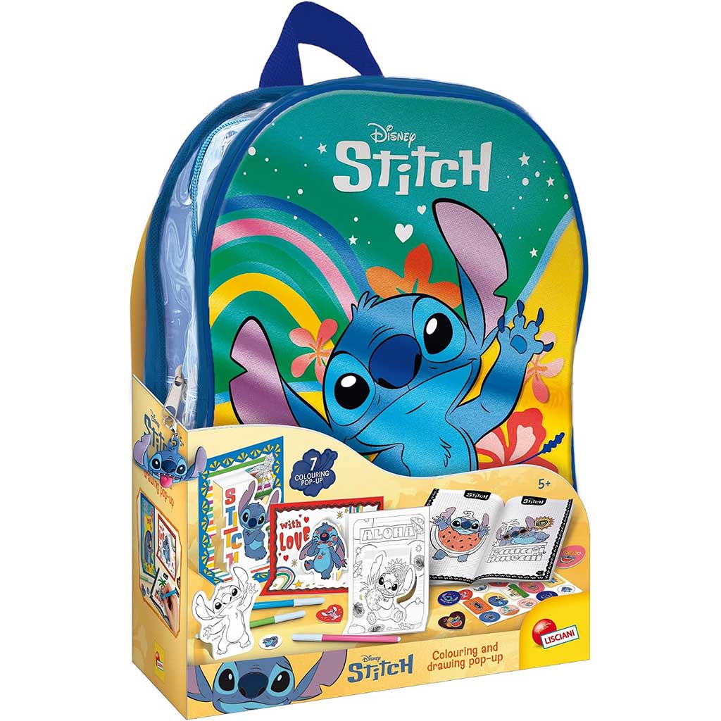 Disney Stitch výtvarná škola v batohu - Lisciani obrázek 1