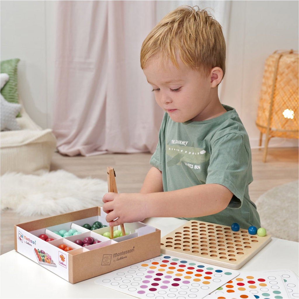 Eichhorn: Montessori Klipsový míčový skládačka rozvojová hračka obrázek 4