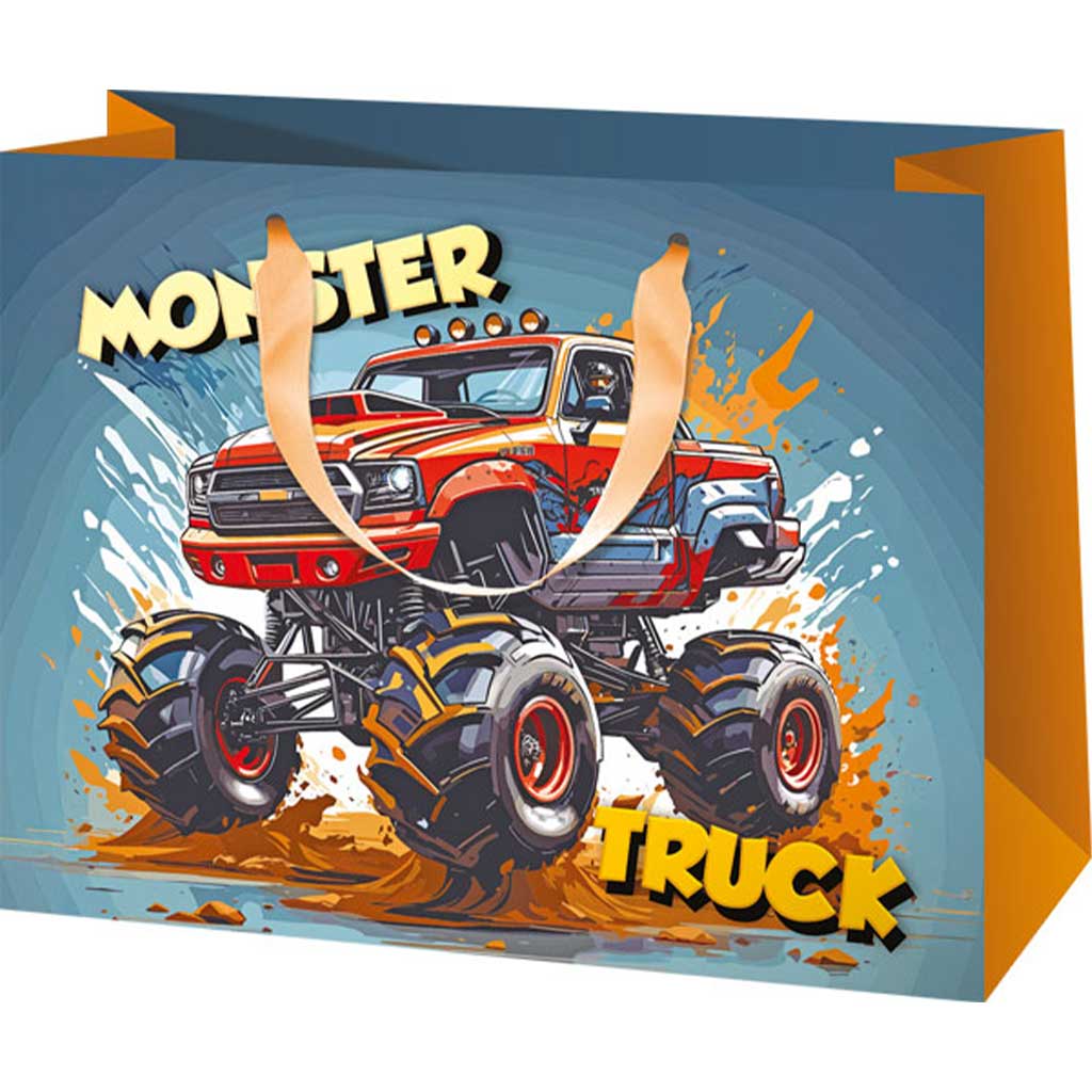 Exkluzivní velká dárková taška s motivem Monster Truck 26x13x33cm obrázek 1