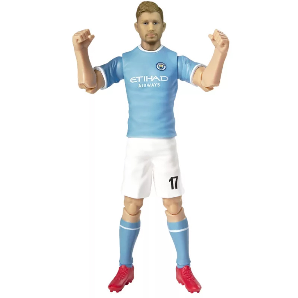 Fotbalista akční figurka, 20 cm - Manchester City, De Bruyne v dresu číslo 17 obrázek 5