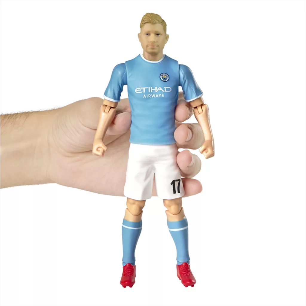 Fotbalista akční figurka, 20 cm - Manchester City, De Bruyne v dresu číslo 17 obrázek 6