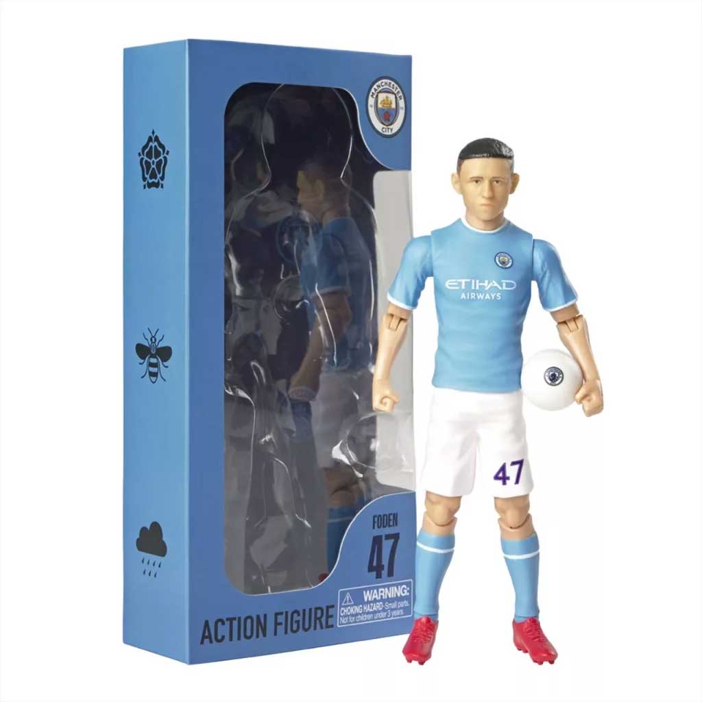 Fotbalista akční figurka, 20 cm - Manchester City, Foden v dresu s číslem 47 obrázek 1