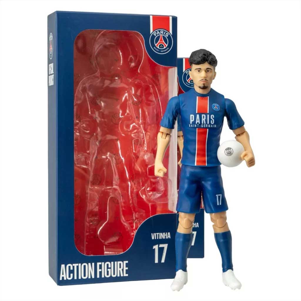 Fotbalista akční figurka, 20 cm - PSG, Vitinha v dresu číslo 17 obrázek 1
