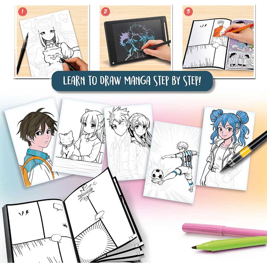 Kids Art: Manga Academy kreativní omalovánka - Lisciani obrázek 3