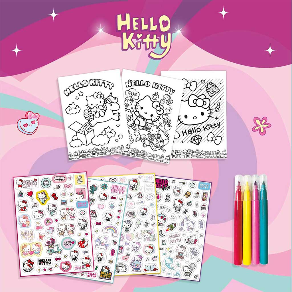 Kreativní set s omalovánkami Hello Kitty - Lisciani obrázek 3