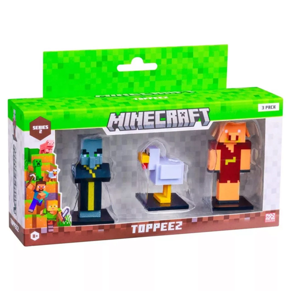 Minecraft 3D Toppeez 2. série 3 ks figurková sada různé - 1ks obrázek 2