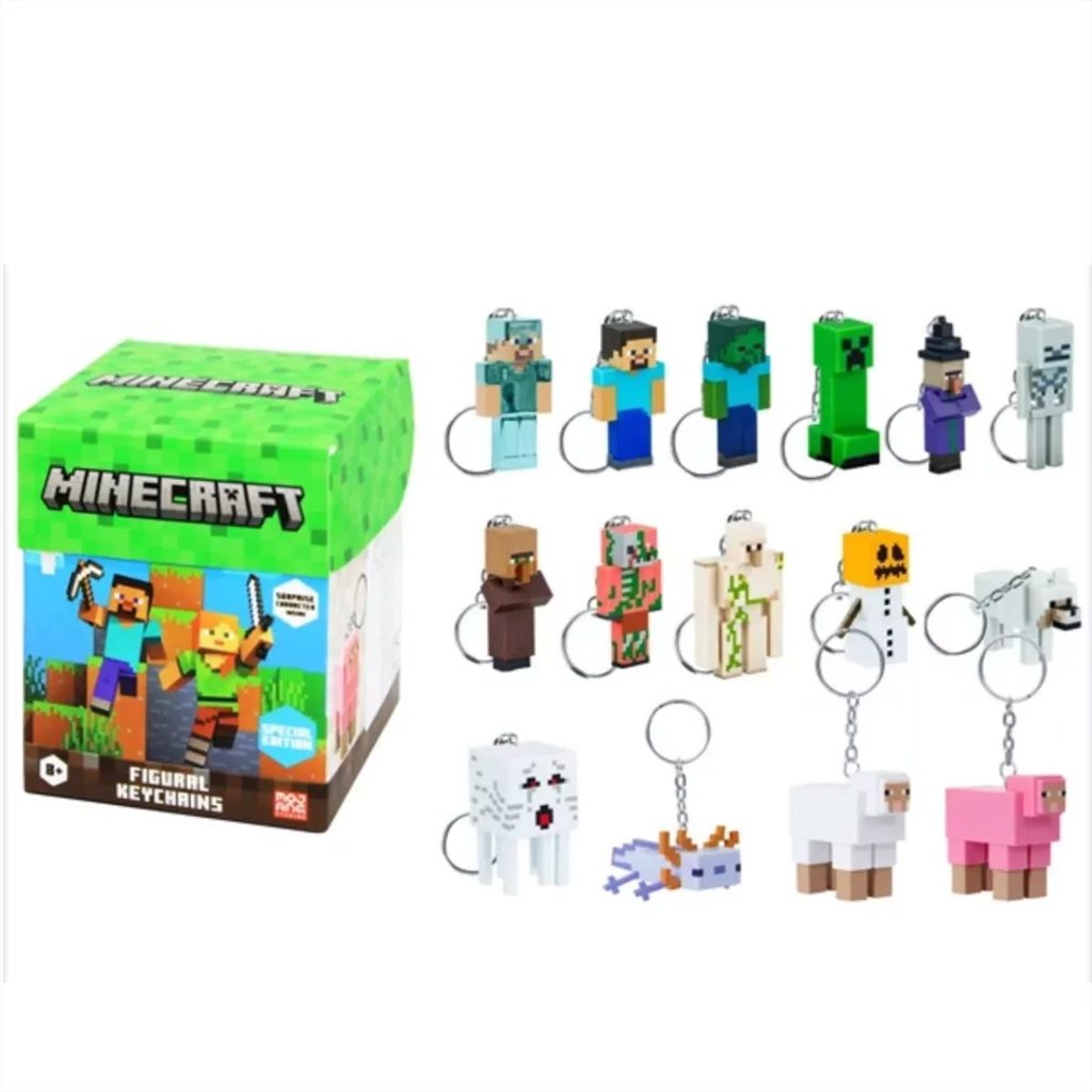 Minecraft překvapení figurka klíčenka, 13 cm, 2. série - 1ks obrázek 2