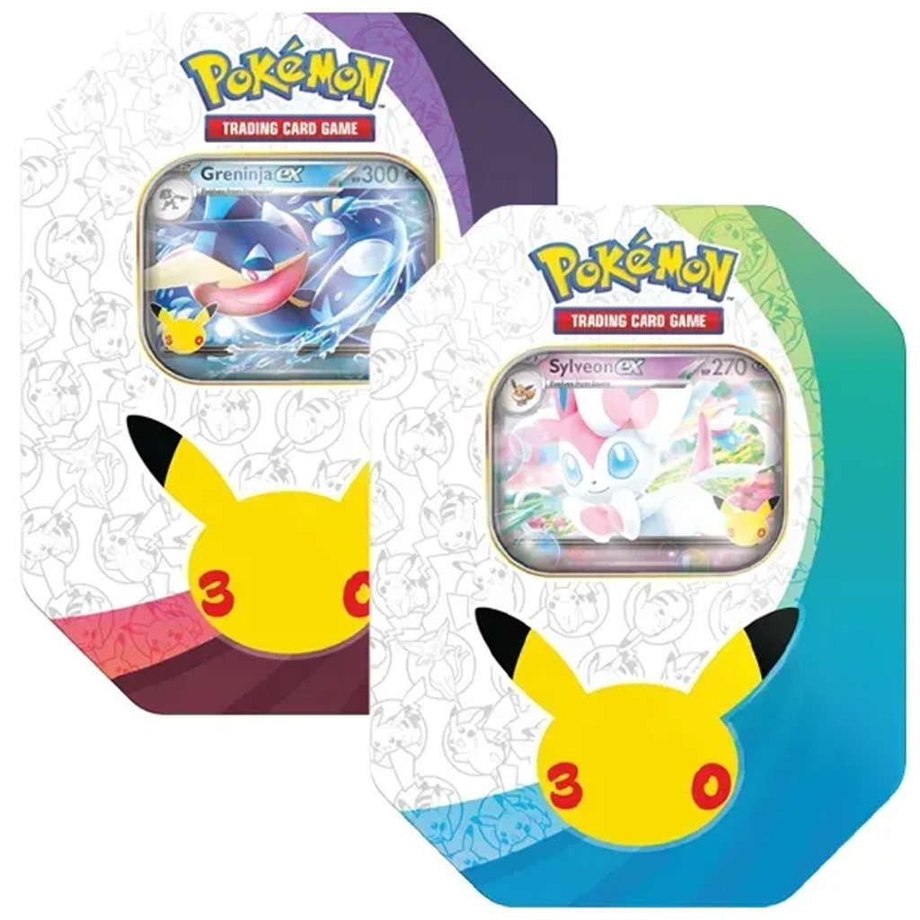 Pokémon TCG: 30. výročí ex plechovka – Greninja ex promo karta obrázek 2