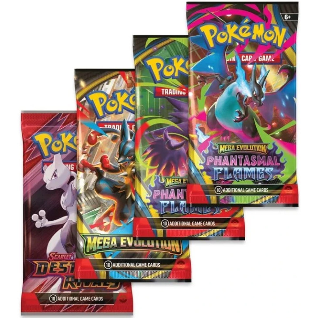 Pokémon TCG: Mega Charizard Tin balíček karet v kovové krabičce ve dvou variantách 1ks obrázek 3