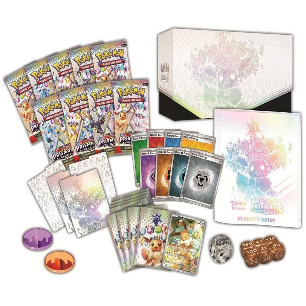 Pokémon TCG: SV8.5 Prismatic Evolutions Elite Trainer Box s 9 boostery obrázek 2