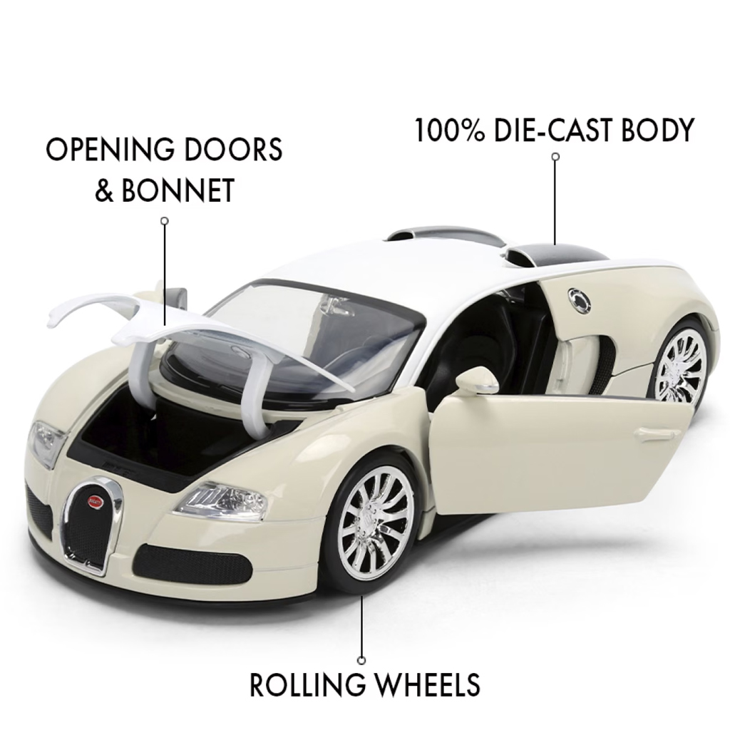 Rychle a zběsile: 2011 Bugatti Veyron kovový model auta 1/24 - Jada Toys obrázek 3