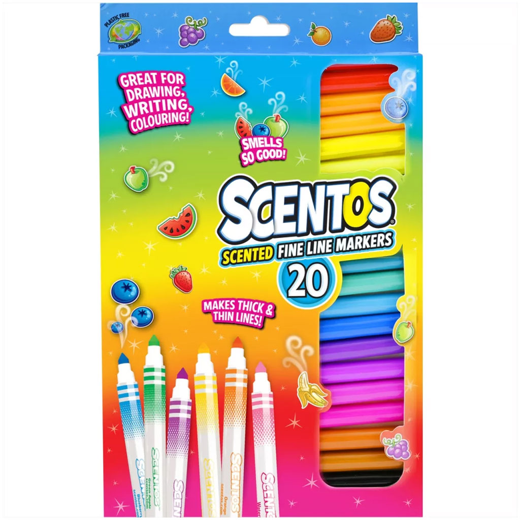 Scentos Voňavé, jemné linkové fixy, 20 ks obrázek 1