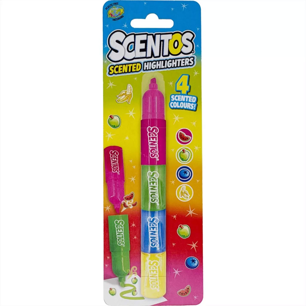 Scentos Voňavý zvýrazňovač textu - 4 barvy obrázek 1