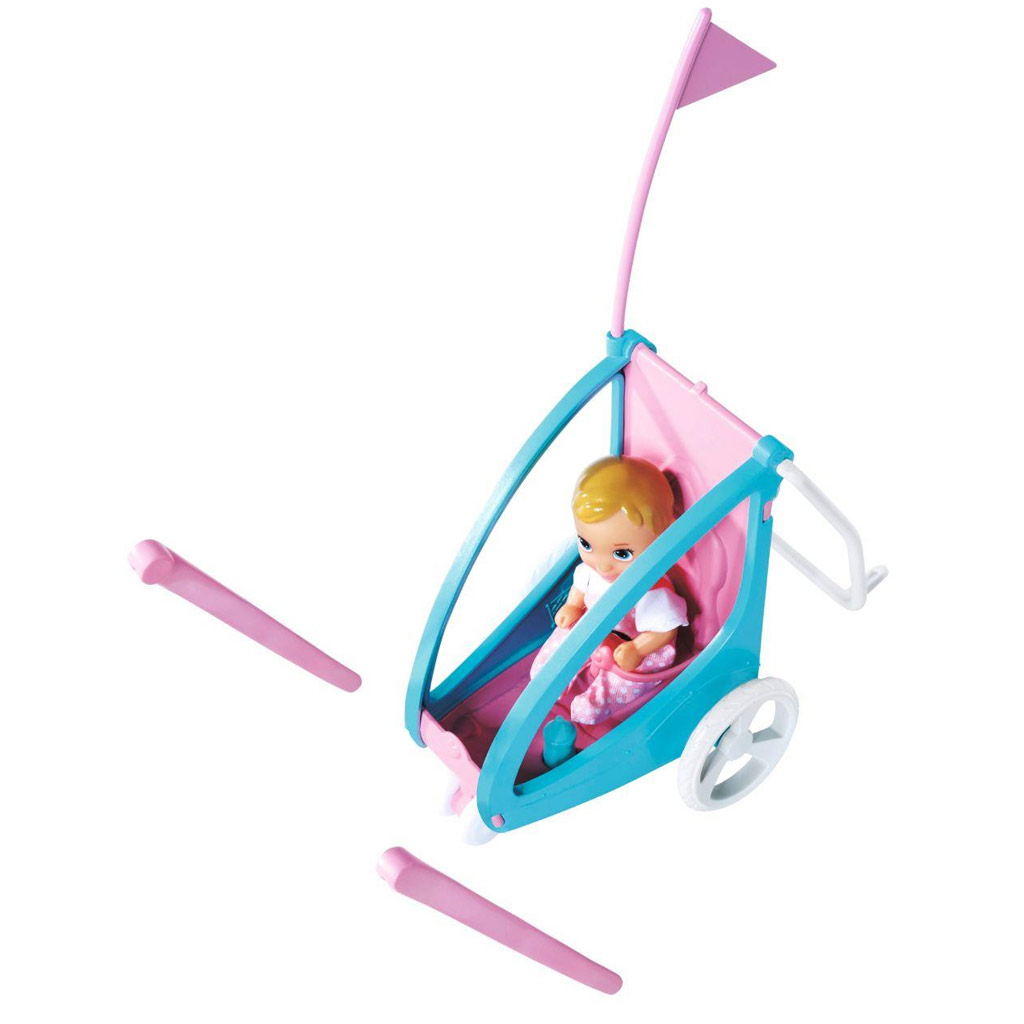 Steffi Love: Cyklistka Steffi s dětským přívěsem - Simba Toys obrázek 3