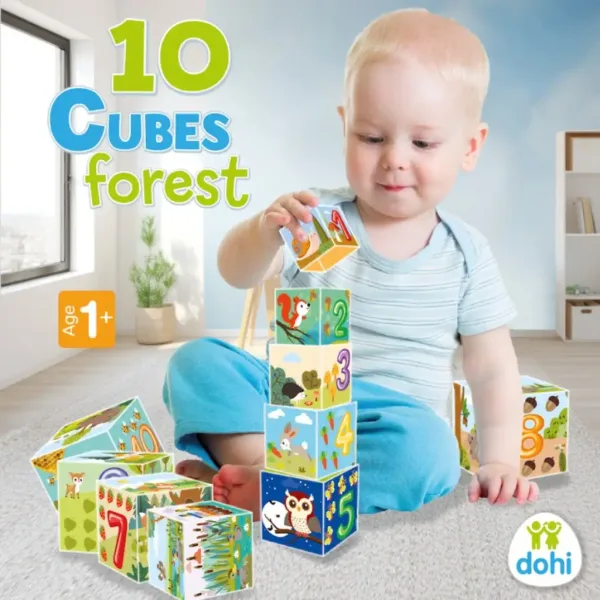 10 Cube hra se skládacími kostkami - Les obrázek 2