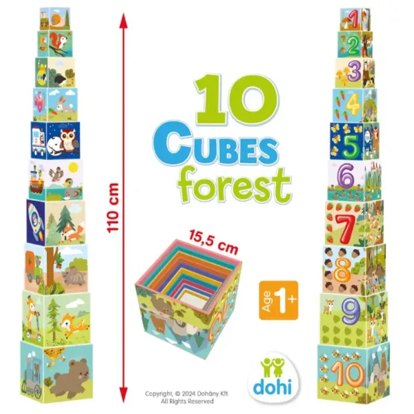 10 Cube hra se skládacími kostkami - Les obrázek 3