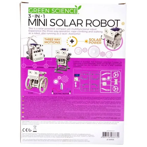 3v1 Solární Robot – Pohyb na solární energii, hra s vědou obrázek 2