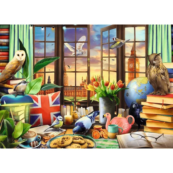 Anglické odpoledne 1000dílné Premium plus quality puzzle - Trefl obrázek 2