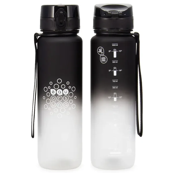 Ars Una: Černobílá BPA-free motivační láhev 1000ml obrázek 2
