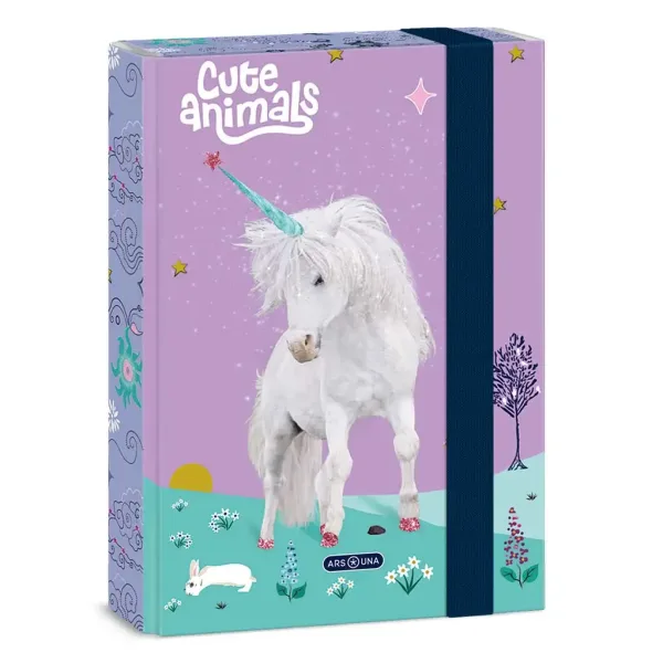 Ars Una: Cute Animals Unicorn A/5 box na sešity obrázek 1