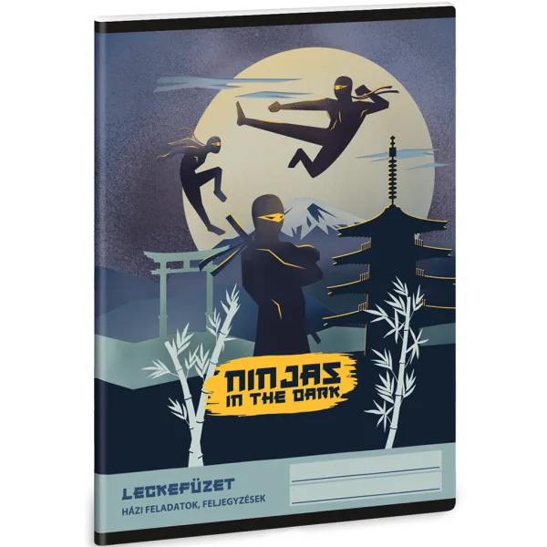 Ars Una: Ninjas in the dark sešit na poznámky, 38 listů, formát A5 obrázek 1