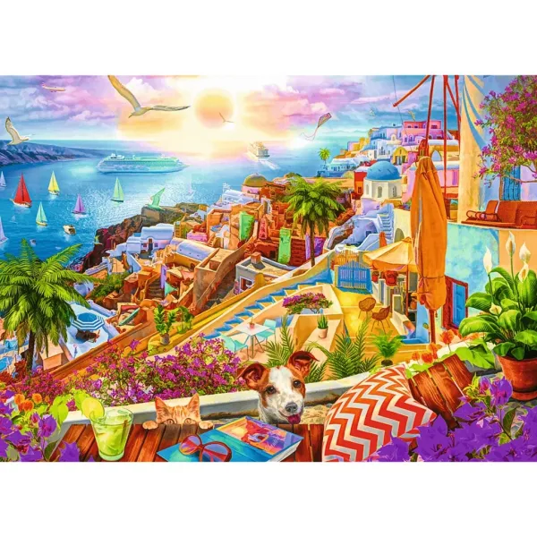 Atmosféra Santorini 1000dílné prémiové plus kvality puzzle - Trefl obrázek 2