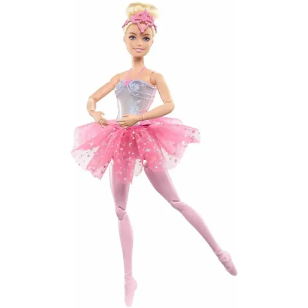 Barbie®: Třpytivá duhová baletka s blond vlasy a světlem - Mattel obrázek 2