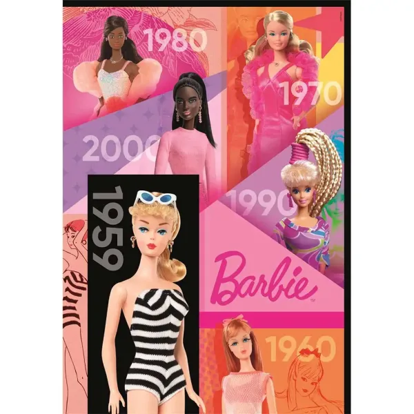 Barbie 65 let 1000 dílků Compact puzzle 50x70cm - Clementoni obrázek 2