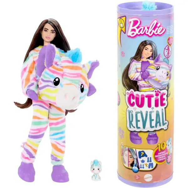 Barbie: Cutie Reveal Překvapení panenka - Zebra - Mattel obrázek 2