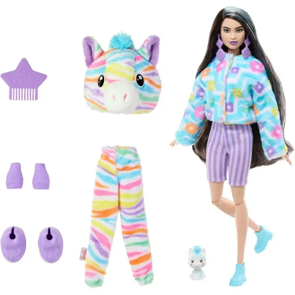 Barbie: Cutie Reveal Překvapení panenka - Zebra - Mattel obrázek 3