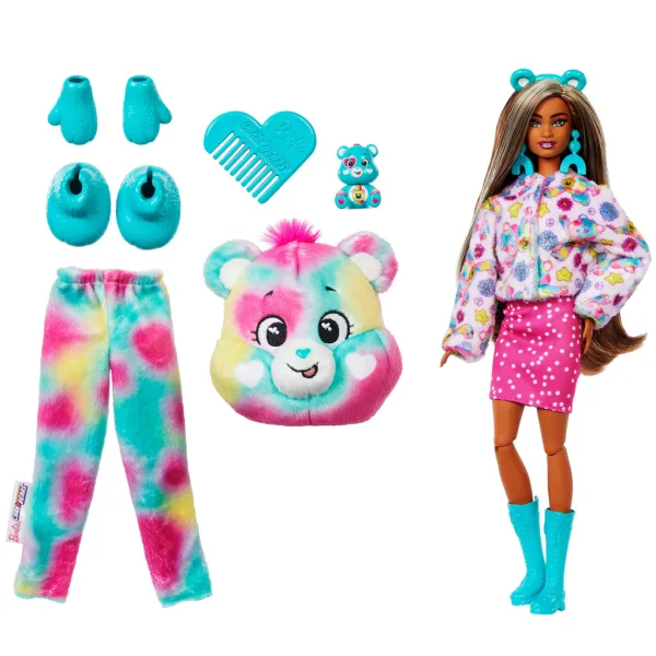 Barbie: Cutie Reveal překvapivá panenka Medvídci mývalové, 2. série – Medvídek Good Vibes – Mattel obrázek 2