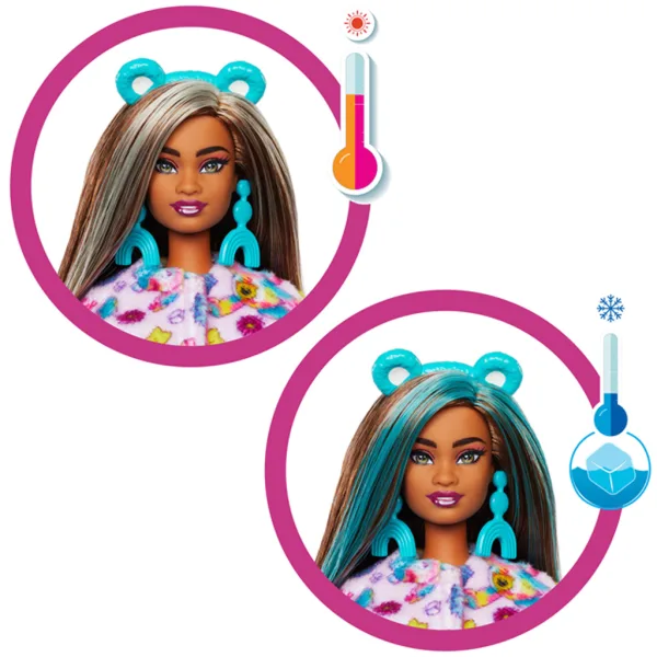Barbie: Cutie Reveal překvapivá panenka Medvídci mývalové, 2. série – Medvídek Good Vibes – Mattel obrázek 3