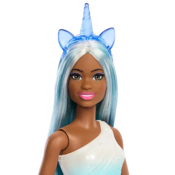 Barbie Dreamtopia: Panenka jednorožec v modrých duhových šatech - Mattel obrázek 3