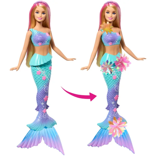 Barbie Dreamtopia: Květinová kouzelná mořská panna panenka – Mattel obrázek 2