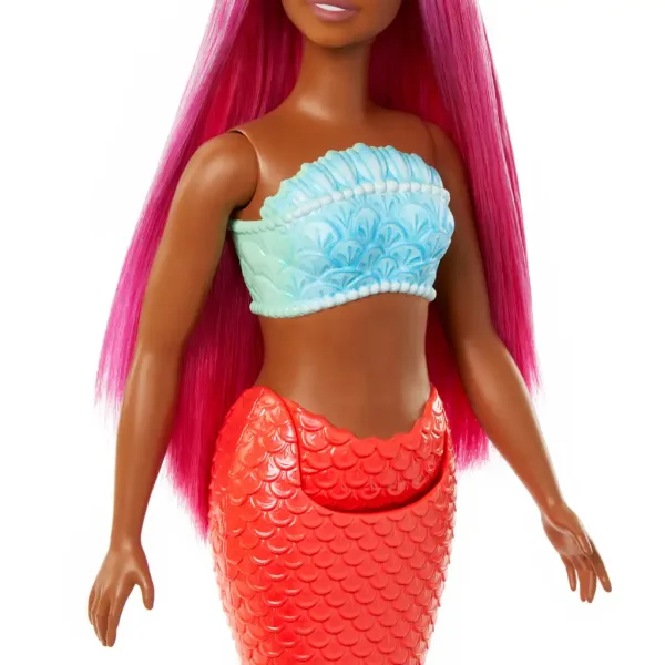 Barbie Dreamtopia: Panenka s růžovými vlasy a korálově zbarvenou ocasní ploutví - Mattel obrázek 4