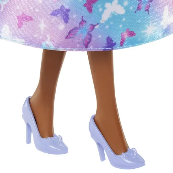 Barbie Dreamtopia: Princezna panenka v modro-fialových šatech s motýly - Mattel obrázek 4